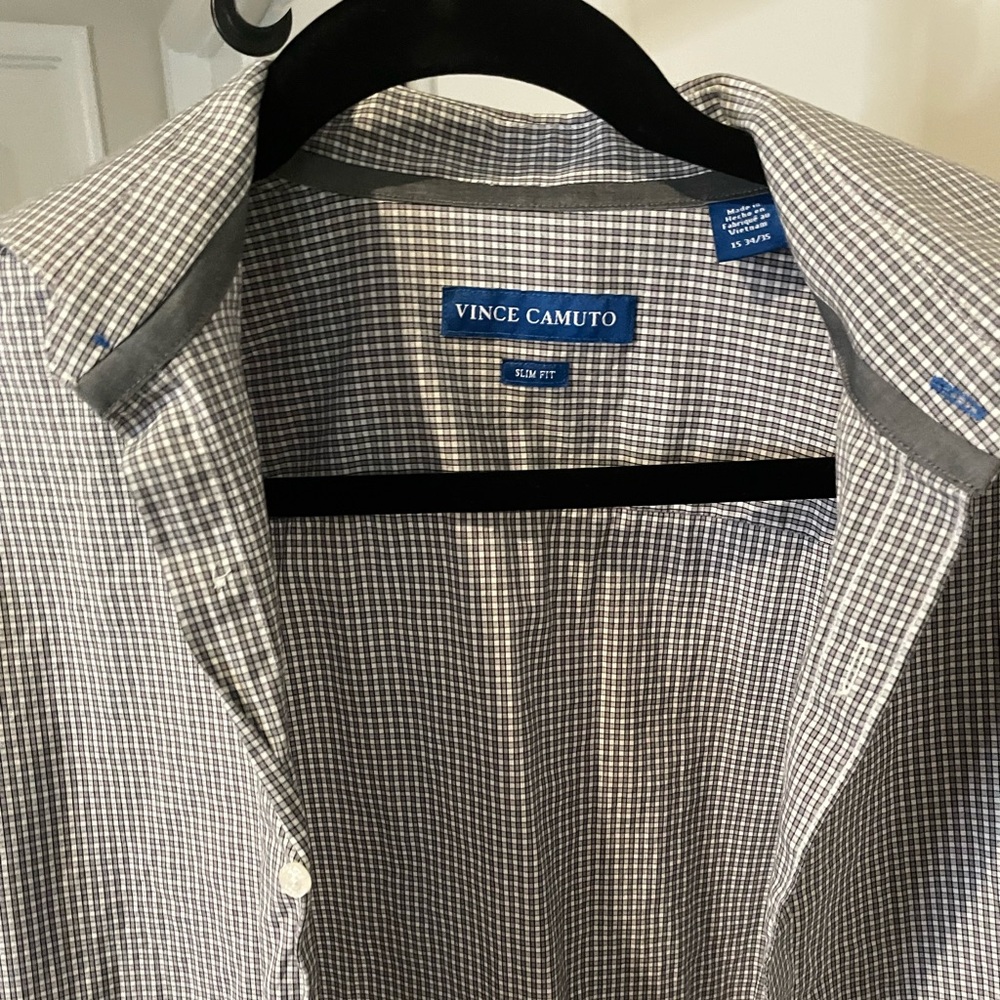 Men’s Vince Camuto Button down stripe Shirt| Size Slim Fit